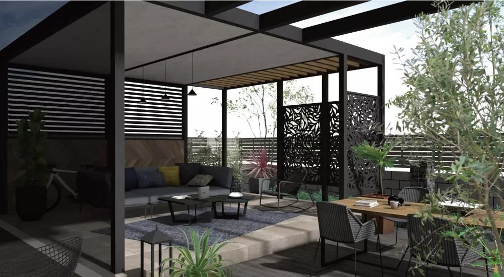 outdoor aluminum pergola