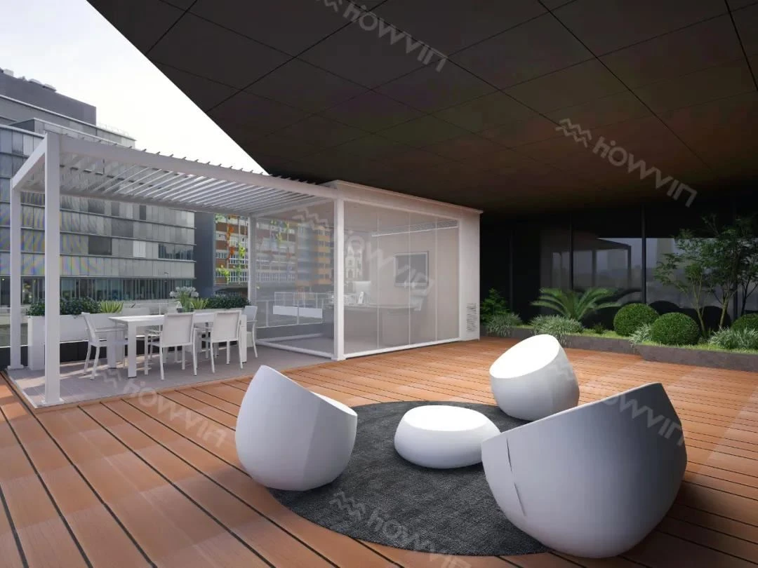 louver system for pergola
