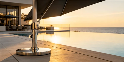 Hvorfor 316 Marine-rustfrit stål er vigtigt for poolparaplyer