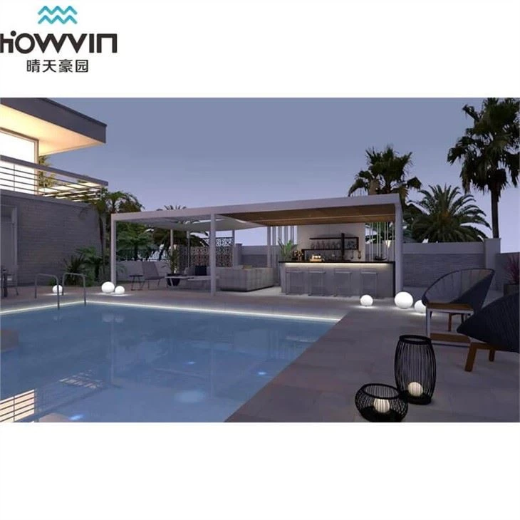 Aluminium Pergola With Adjustable Louvers