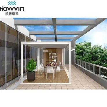 Hvid moderne pergola